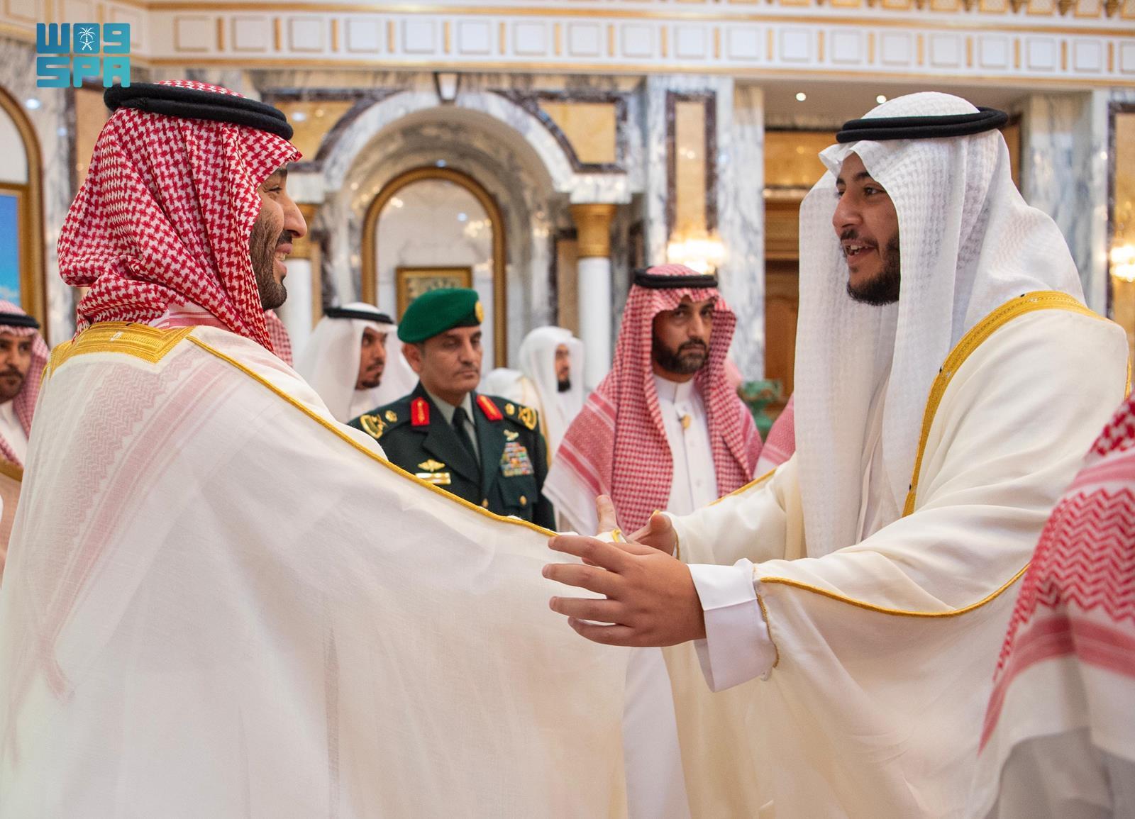 HRH Crown Prince Performs Eid Al-Fitr Prayer at Grand Mosque, Receives ...